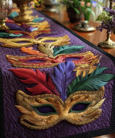 Carnival Charm Quilted Table Runner