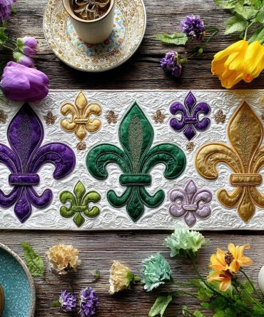 Carnival Crest Quilted Table Runner