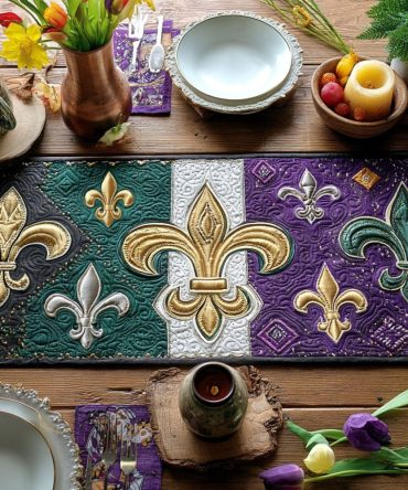 Carnival Deco Quilted Table Runner