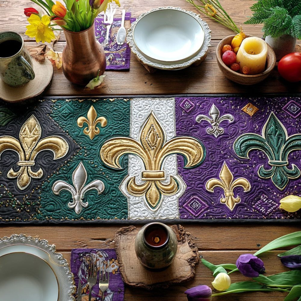 Carnival Deco Quilted Table Runner