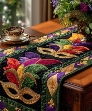 Carnival Fever Quilted Table Runner