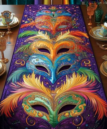 Carnival Glow Quilted Table Runner