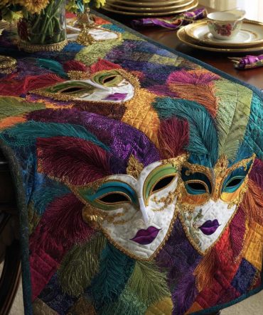 Carnival Nights Quilted Table Runner