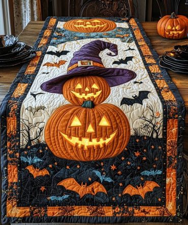 Carved Glow Quilted Table Runner