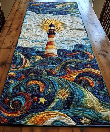 Celestial Beacon Quilted Table Runner