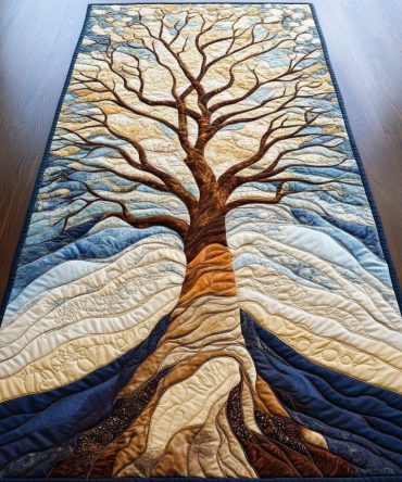 Celestial Branches Quilted Table Runner