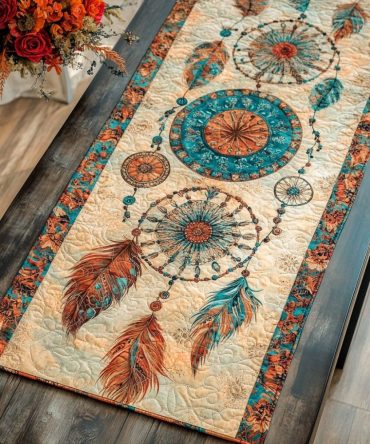 Celestial Catcher Quilted Table Runner