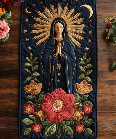 Celestial Radiance Quilted Table Runner