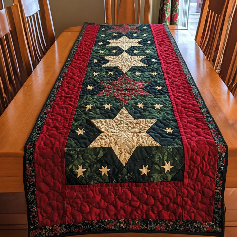 Celestial Star Visions Quilted Table Runner