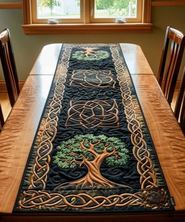Celtic Spirit Tree Quilted Table Runner
