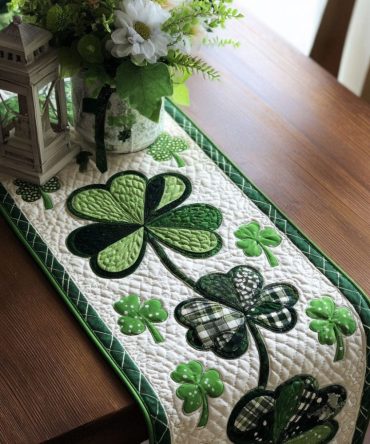 Celtic Greenway Quilted Table Runner