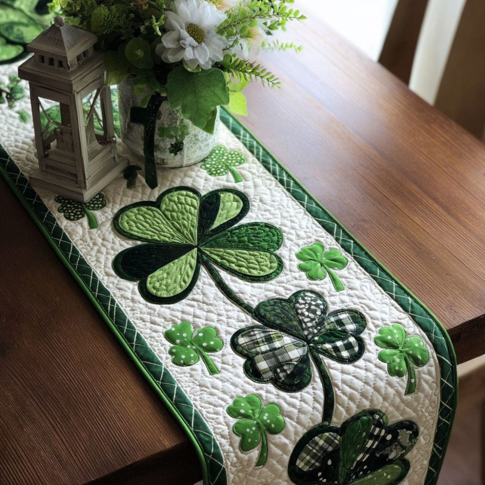 Celtic Greenway Quilted Table Runner