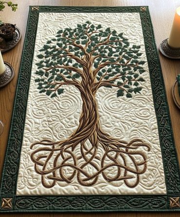 Celtic Serenity Quilted Table Runner