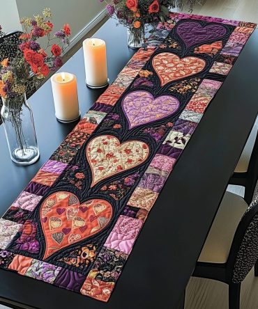 Cherished Love Quilted Table Runner