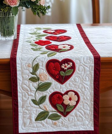 Cherished Moments Quilted Table Runner