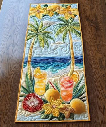 Chill Tropics Quilted Table Runner