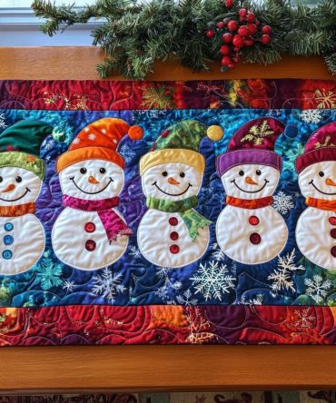 Chilly Cheer Quilted Table Runner
