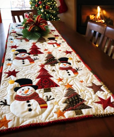 Christmas Cheer Quilted Table Runner