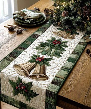 Christmas Chime Quilted Table Runner