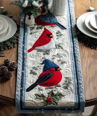 Christmas Comfort Quilted Table Runner