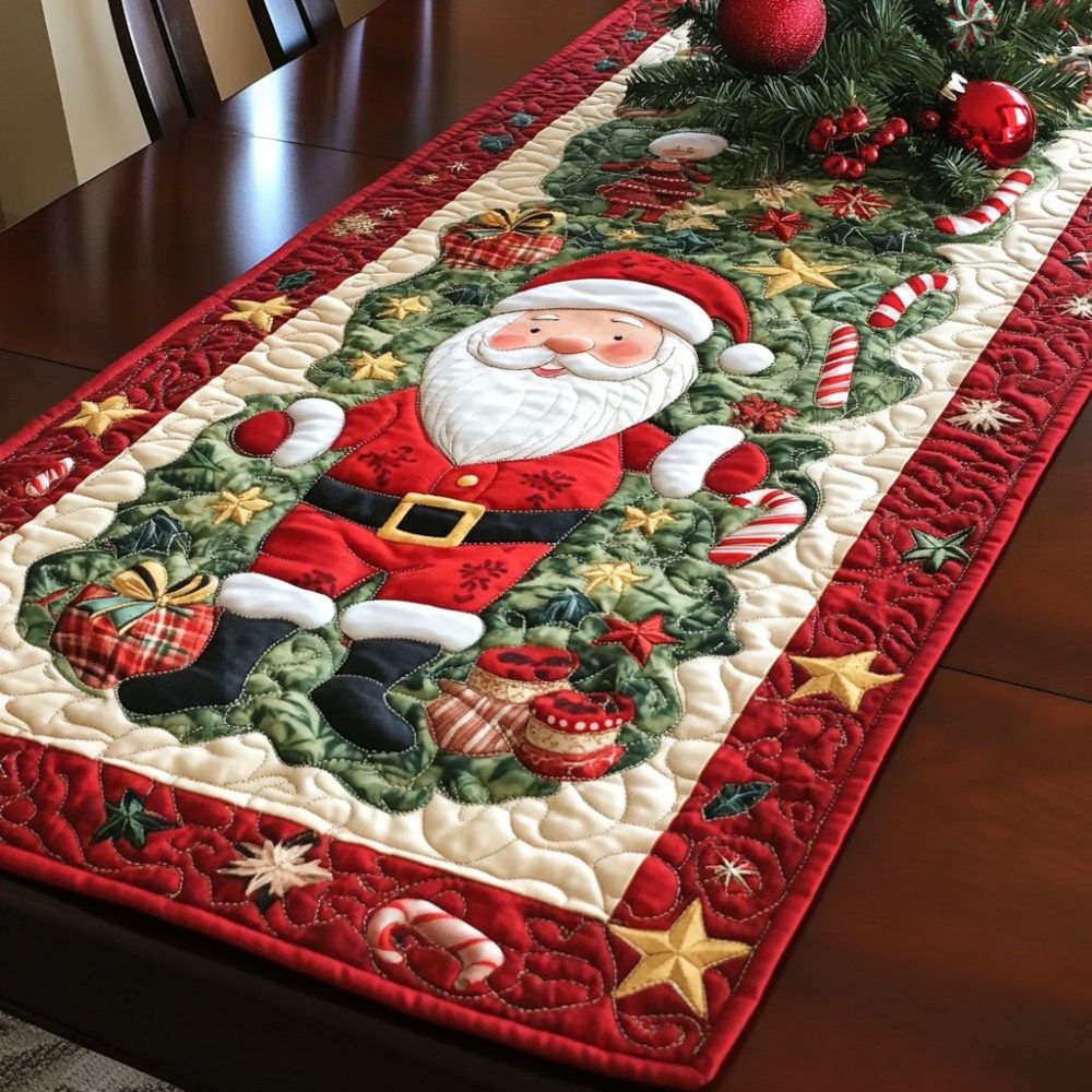 Christmas Eve Magic Quilted Table Runner