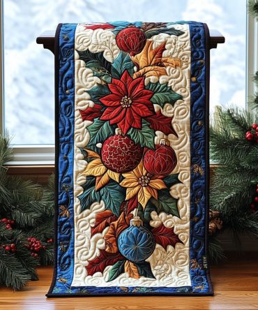 Christmas Glow Quilted Table Runner