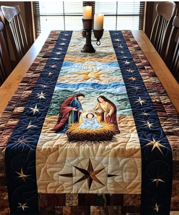 Christmas Miracle Quilted Table Runner