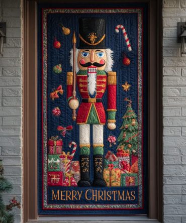 Christmas Waltz Quilted Door Cover