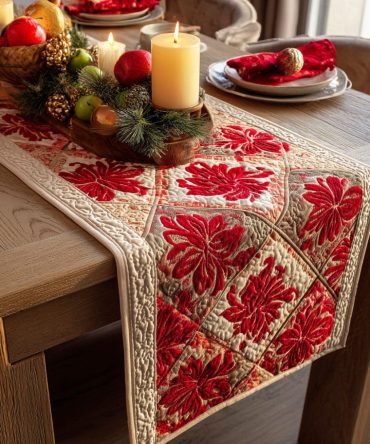 Classic Garden Quilted Table Runner