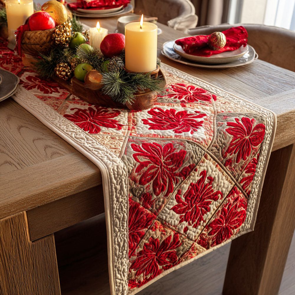 Classic Garden Quilted Table Runner
