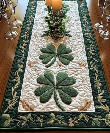 Clover Trail Quilted Table Runner