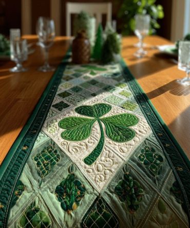 Cloverlight Blessing Quilted Table Runner