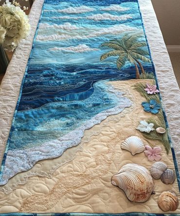 Coastal Breeze Quilted Table Runner