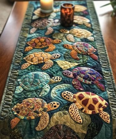 Coastal Charm Quilted Table Runner