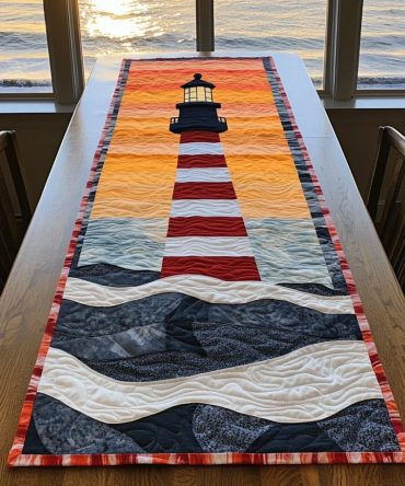 Coastal Glow Quilted Table Runner