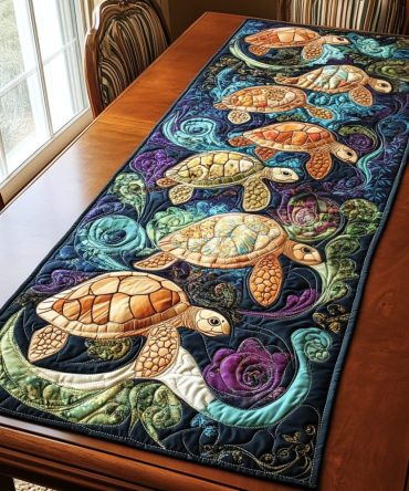 Coastal Journey Quilted Table Runner