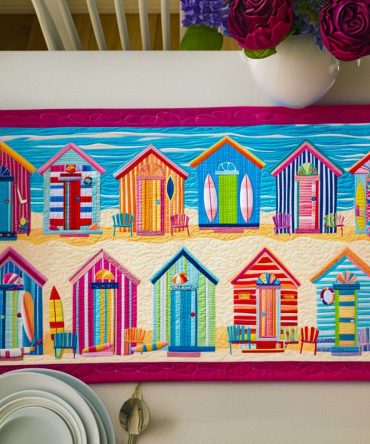 Coastal Paradise Quilted Table Runner