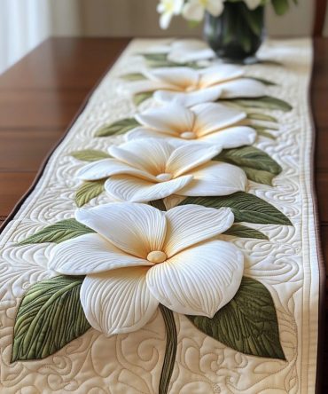 Coastal Romance Quilted Table Runner