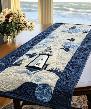 Coastal Serenity Quilted Table Runner