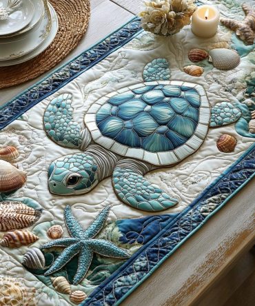 Coastal Wanderer Quilted Table Runner