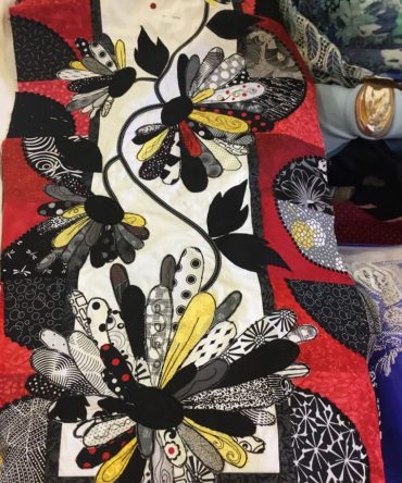 Colorful Petals Quilted Table Runner