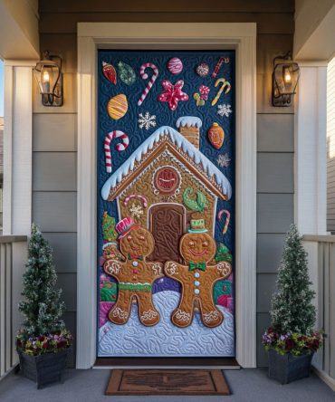 Cookie Kingdom Quilted Door Cover
