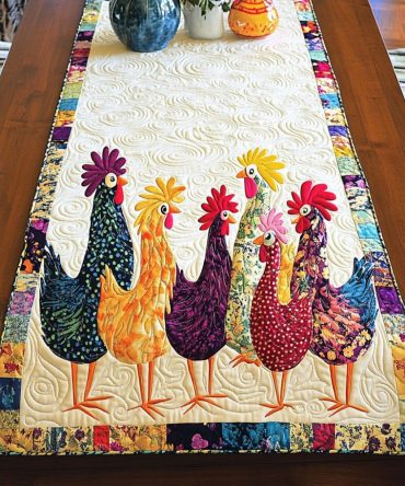 Coop Chaos Quilted Table Runner