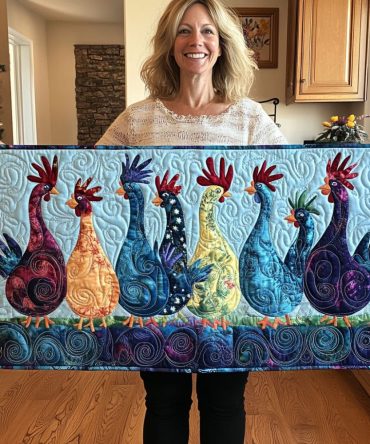 Coop Comedy Quilted Table Runner