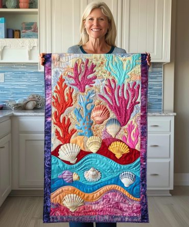 Coral Reef Quilted Table Runner