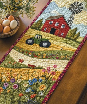 Country Living Quilted Table Runner