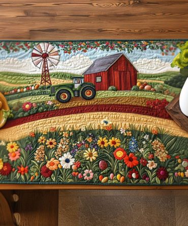Country Winds Quilted Table Runner