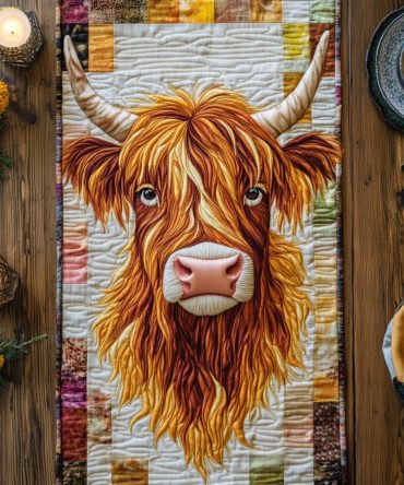 Cow Comfort Quilted Table Runner