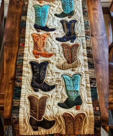 Cowboy Serenade Quilted Table Runner