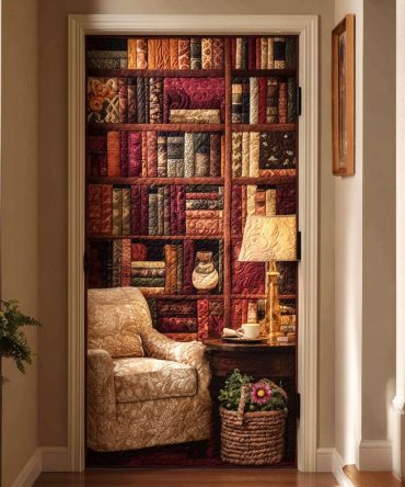 Cozy Reader Quilted Door Cover